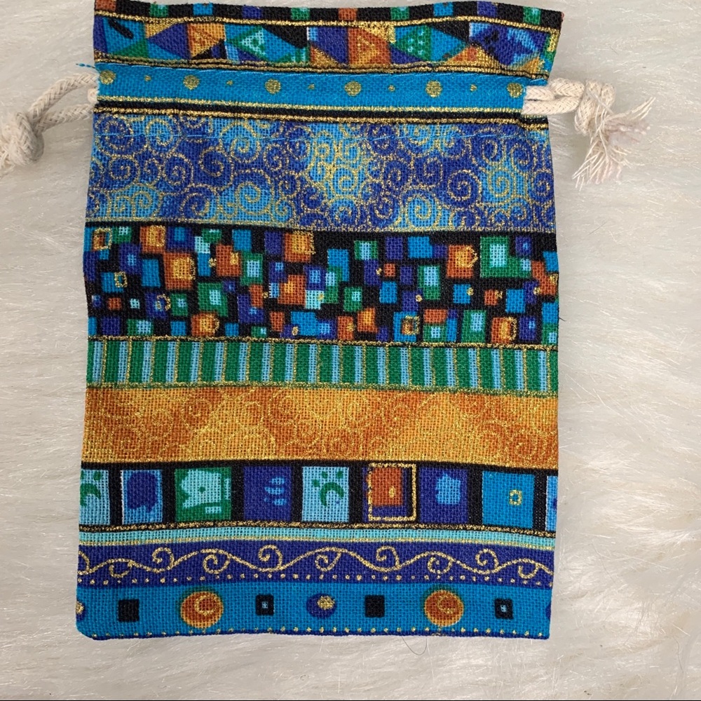 10 Aztec Print Cotton Jewelry/Gift Pouches: 4x5.5 - Picture 10 of 14